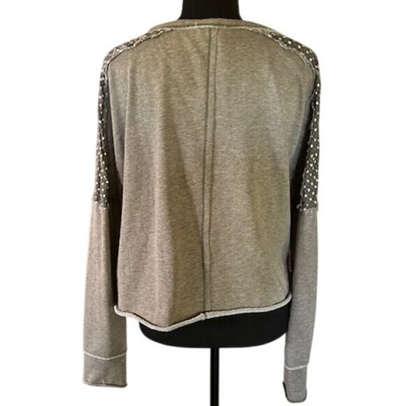 In Loom Bandana Patchwork Distressed Pullover | Size L - Picture 4 of 7